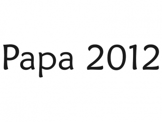 Aufkleber, Autoaufkleber, Autobeschriftung Papa 2012, 2013, 2014 - Ansicht vergrern