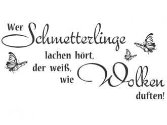 Wer Schmetterlinge...