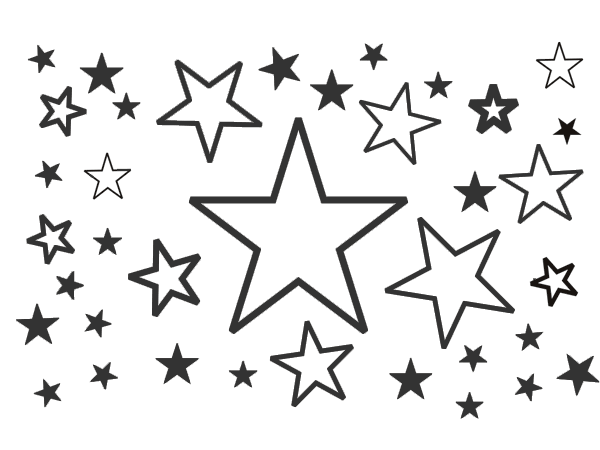 Aufkleber Stern weiß freie Größe ❤️ Jetzt online gestalten